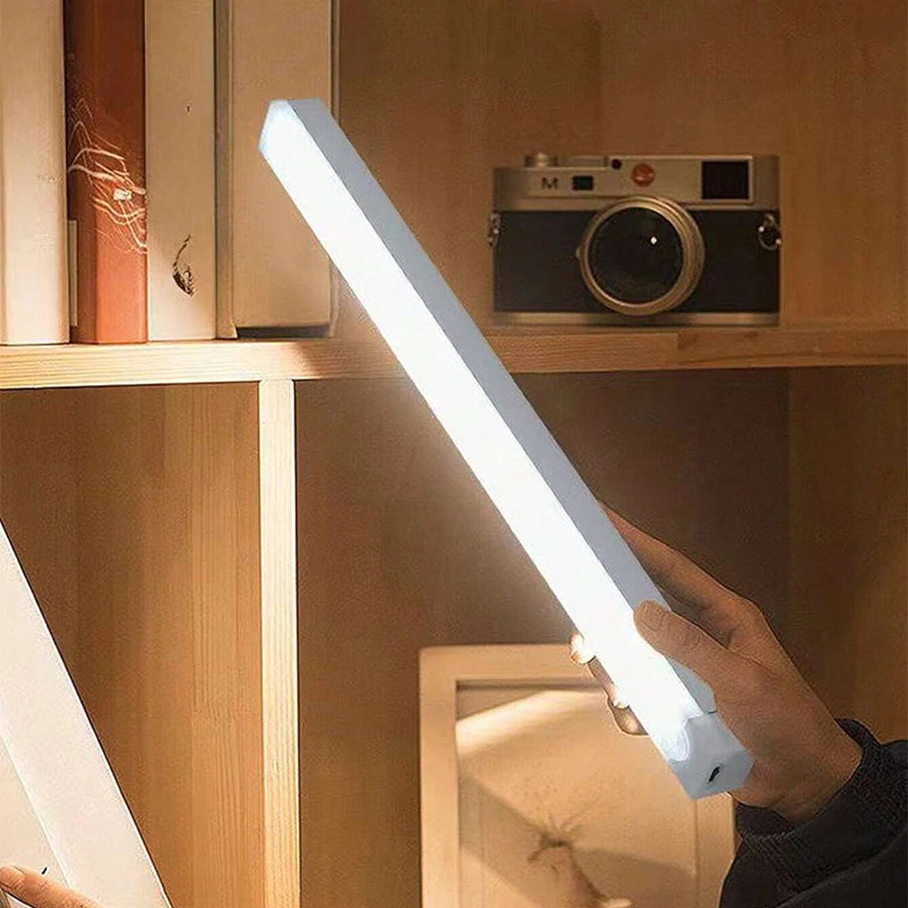 1pc Motion Sensor Light, Wireless USB Rechargeable Night Light For Room, Cabinet, Closet, Corridor And Stairs Warm/White Light