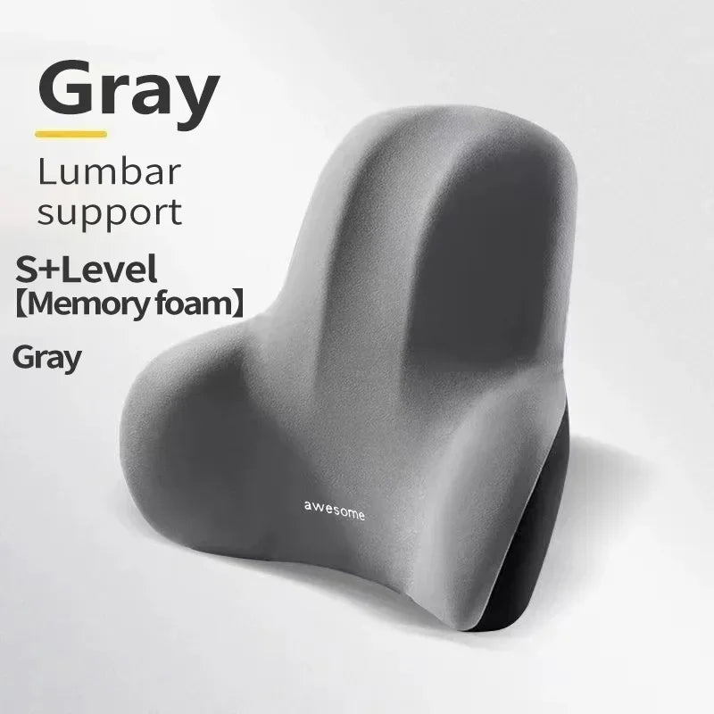 Memory Foam Lumbar Back Cushion for Car Office Gaming Chairs and Postpartum Waist Support Multi Functional Pads