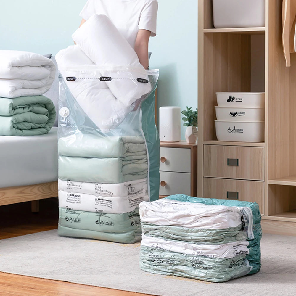 1PC Vacuum Compression Storage Bag - Specially Designed For Clothes And Bedding. Halloween Clothing Storage And Compression Bag.