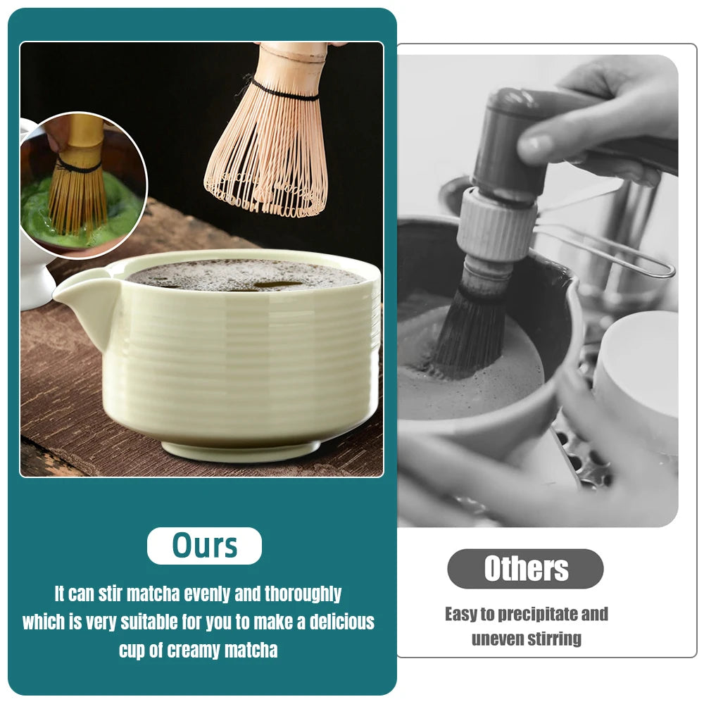 Japanese Matcha Tea Set Whisk Stand Tea Ceremony Matcha Bowl Grinder Brushes Tea Tools Holder Tea-making Accessories Teaware