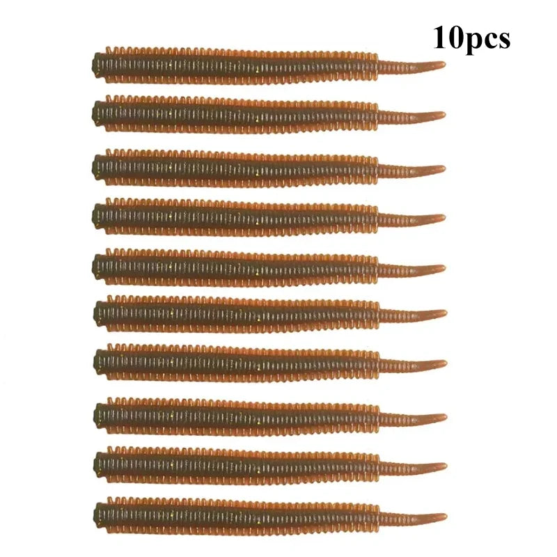 10pcs/pack road runner lures bionic sea sandworms soft bait fishing lures artificial bait fishing bait