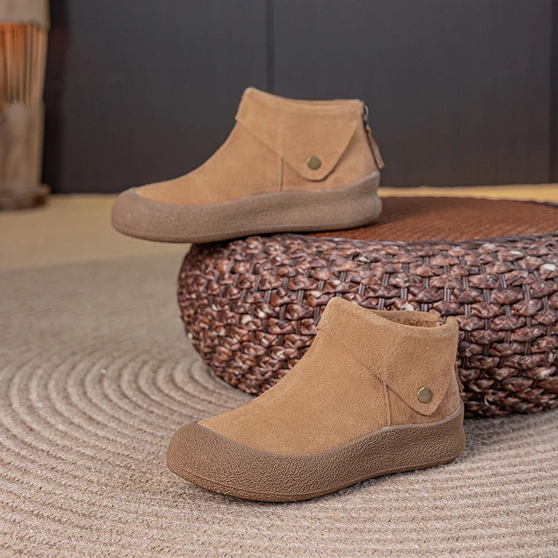 Women's Ankle Boots Genuine Leather