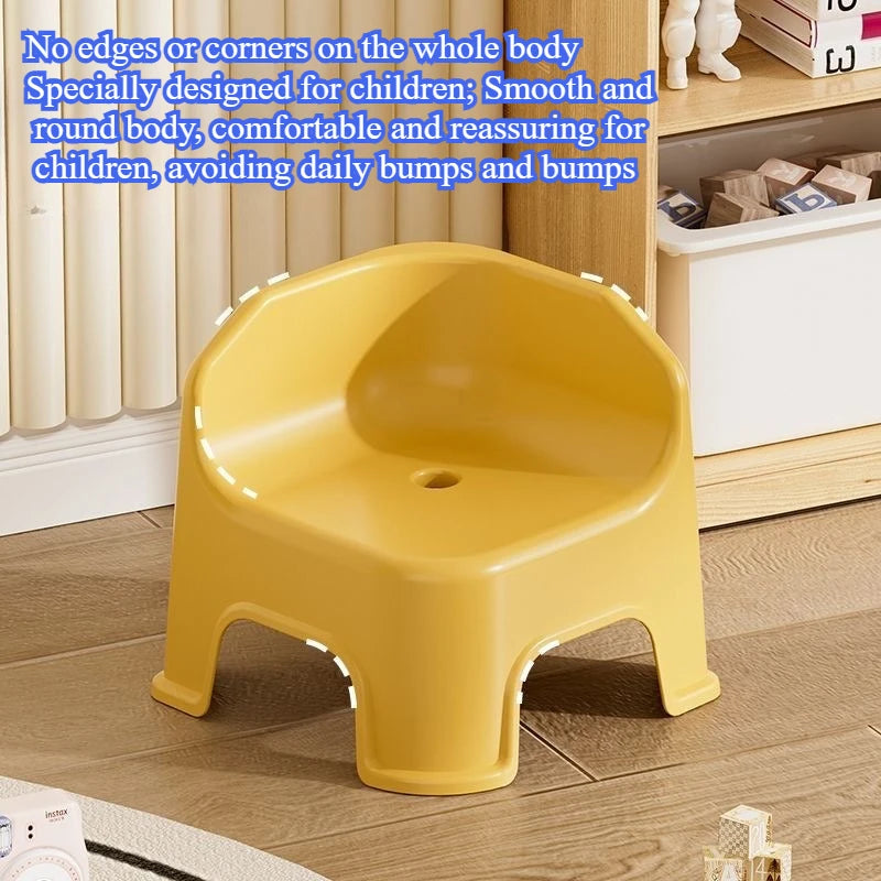 Thickened plastic stool, household small chair, small stool, living room seat, low stool, sofa, shoe changing stool, bath stool