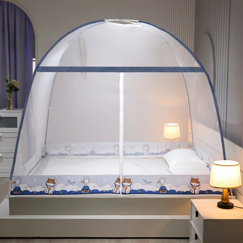 Easy Install Pop Up Mosquito Net 360° Complete Protection Sturdy Construction Fast Assembly Cute Design for Summer