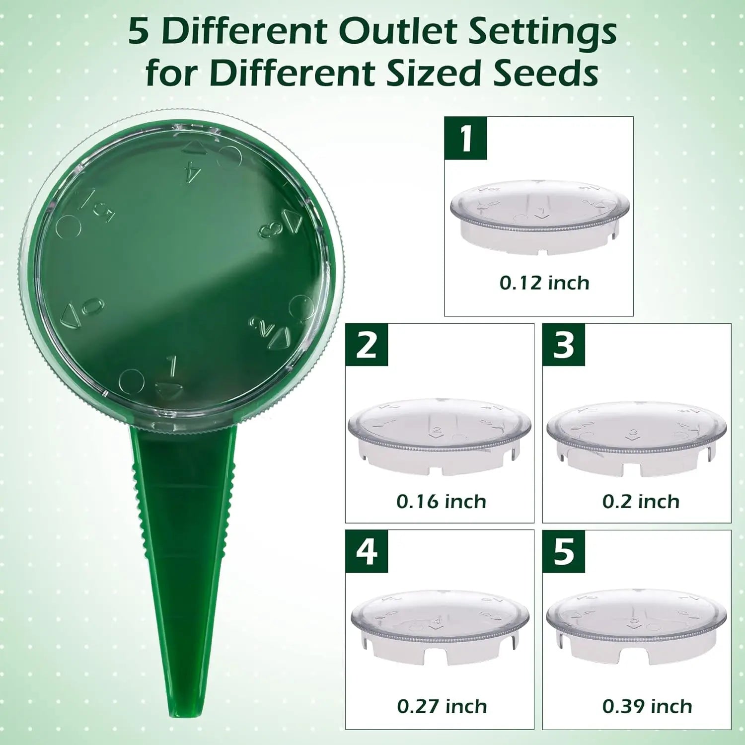 1PC Plant Seed Sower Plant Seeder Garden Multifunction Seeding Dispenser Tools Adapting to Various Sizes of Seeds