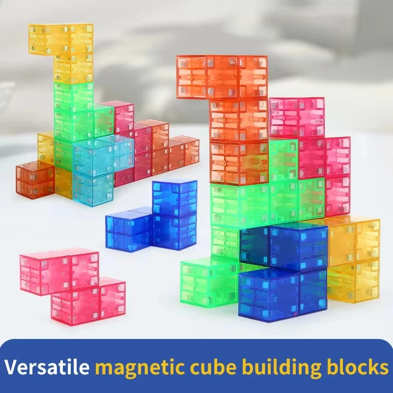 Hot Magnetic Cube Children's Toys Magnetic Modeling Building Toys for Toddlers Preschool Learning Sensory STEM Montessori Toys
