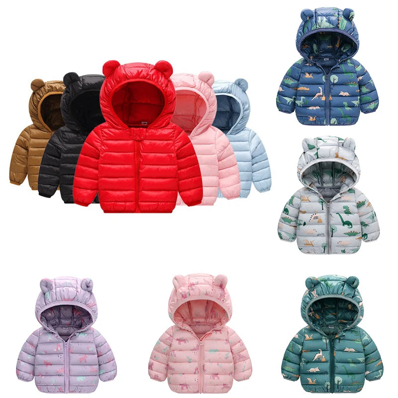 2025 Baby Girls Jacket  Spring Autumn Winter Jacket For Girls Coat Kids Warm Hooded Outerwear Children Clothes Infant Girls Coat