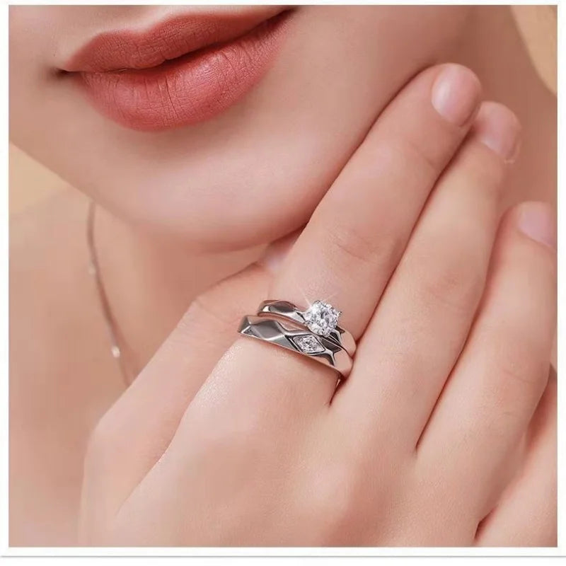 Avenneth New Simple Stainless Steel Geometry Rings