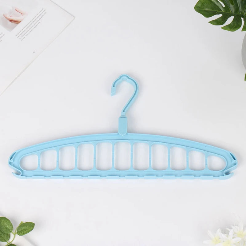 1PC Multi-Functional Rotating Coat Rack Student Dormitory Home Non-Slip Folding Clothes Rack 11-Hole Clothes Rack Storage Device