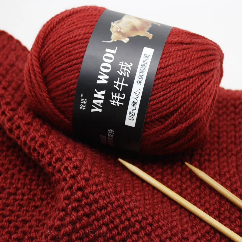 100g Yak wool 3-strand wool thread hand-woven medium and thick sweater jacket crocheted scarf wool