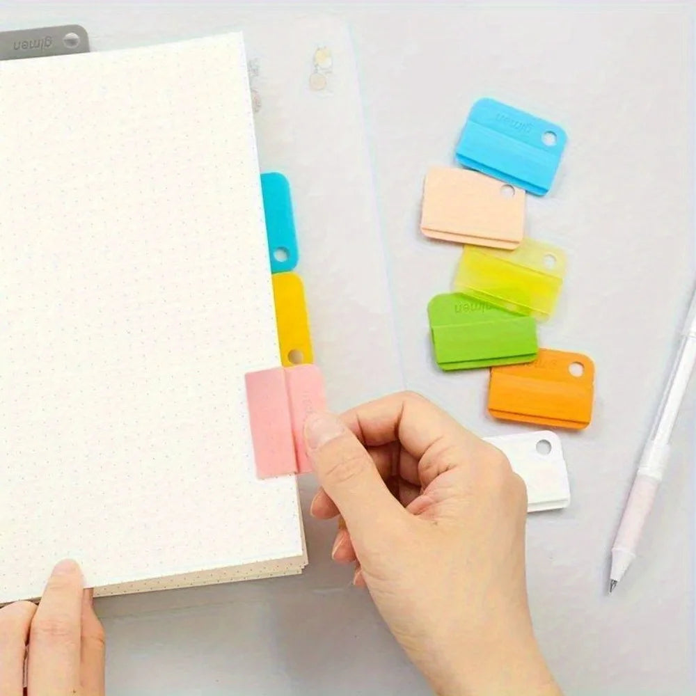 10pcs Color Notebook Label Folder