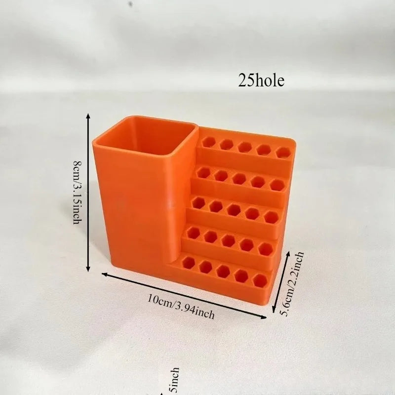 Screwdriver bit storage tool screwdriver head storage toolbox hole plate screw bracket