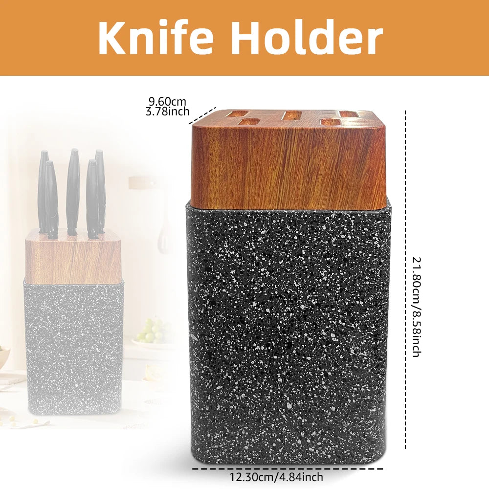 Knife Block Holder Plastic Utensil Kitchen Storage Stand Kitchen Multifunctional Utility Tool Knife Stand Accessories Tool