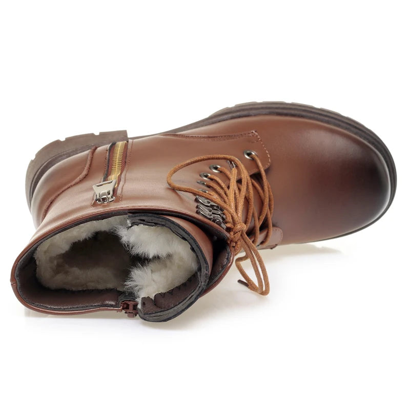AIYUQI Women Ankle Boots Genuine Leather