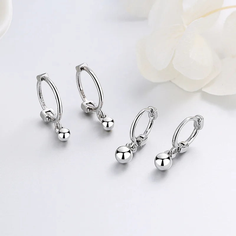 Titanium Pendant Hoop Earrings
