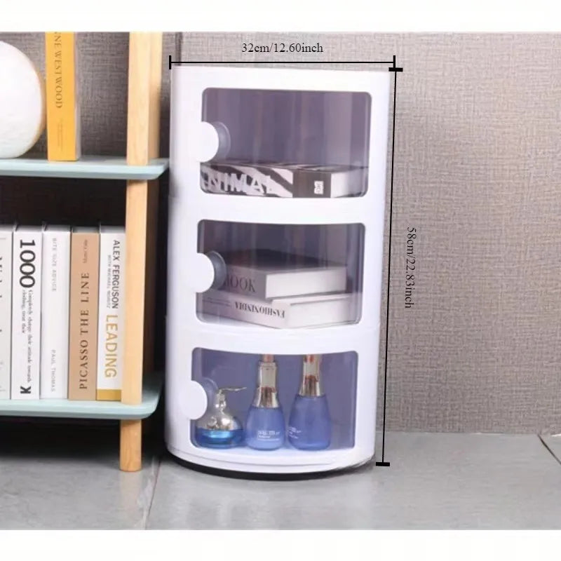 produces Nordic bedside tables, simple and modern creative bedside tables, bedroom storage, circular storage box wholesale