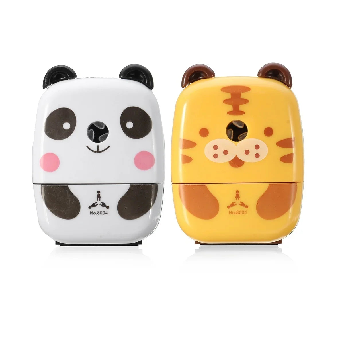 Random Logo Sign Animal Shaped Cartoon Panda Tiger Pencil Sharpener Kids School Sipplies Home Office Desktop