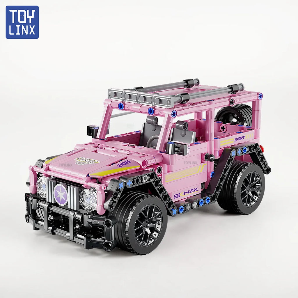 ToylinX City Speed Car Building Blocks Set - Luxury Auto Racing Vehicle Super Racers Bricks Toy for Boys Perfect Children's Gift