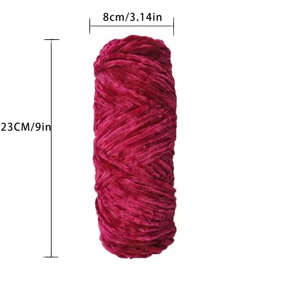 DIY 100% Polyester 100g Velvet Yarn Amigurumi Accessories Dolphin Baby Plush Yarn Soft Chenille Yarn for Knitting  1 Skein 130M