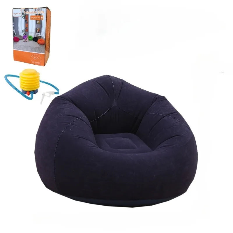 Popular inflatable lazy sofa spherical sofa foldable pvc single inflatable bean bag sofa chair spot