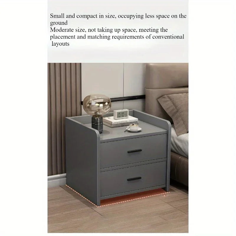 Bedside table Modern simple bedroom Bedside table Small bedside chest storage cabinet Household high-end shelves