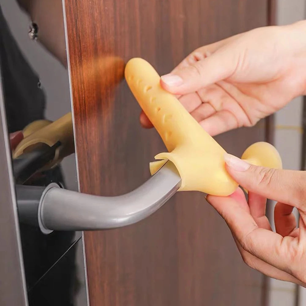 1PC Silicone Anti-Collision Door Handle Children's Anti-Collision Sheath Soft Anti-Collision Installation Is Simple