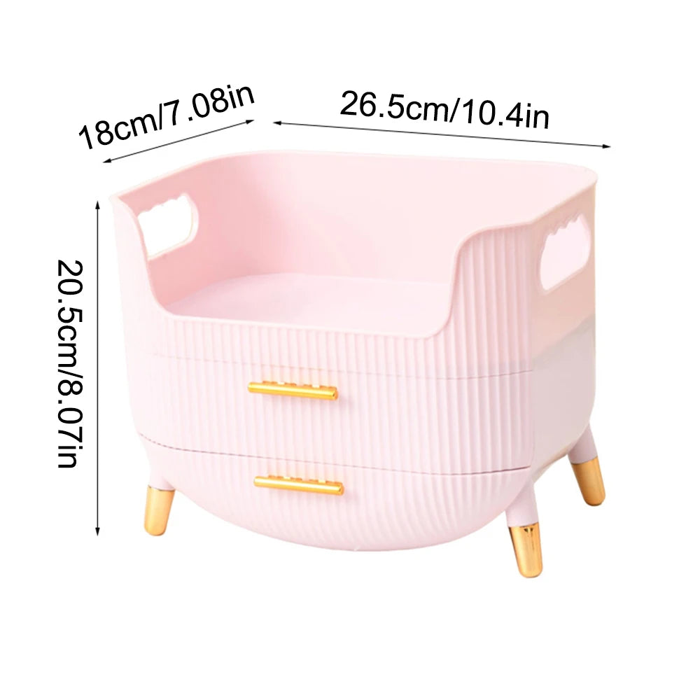 1PC Cosmetics Storage Box - Large Capacity Lipstick And Facial Mask Storage Box - Classified Storage And Display Stand