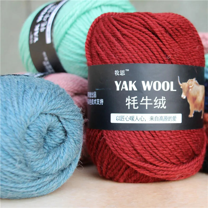 100g Yak wool 3-strand wool thread hand-woven medium and thick sweater jacket crocheted scarf wool
