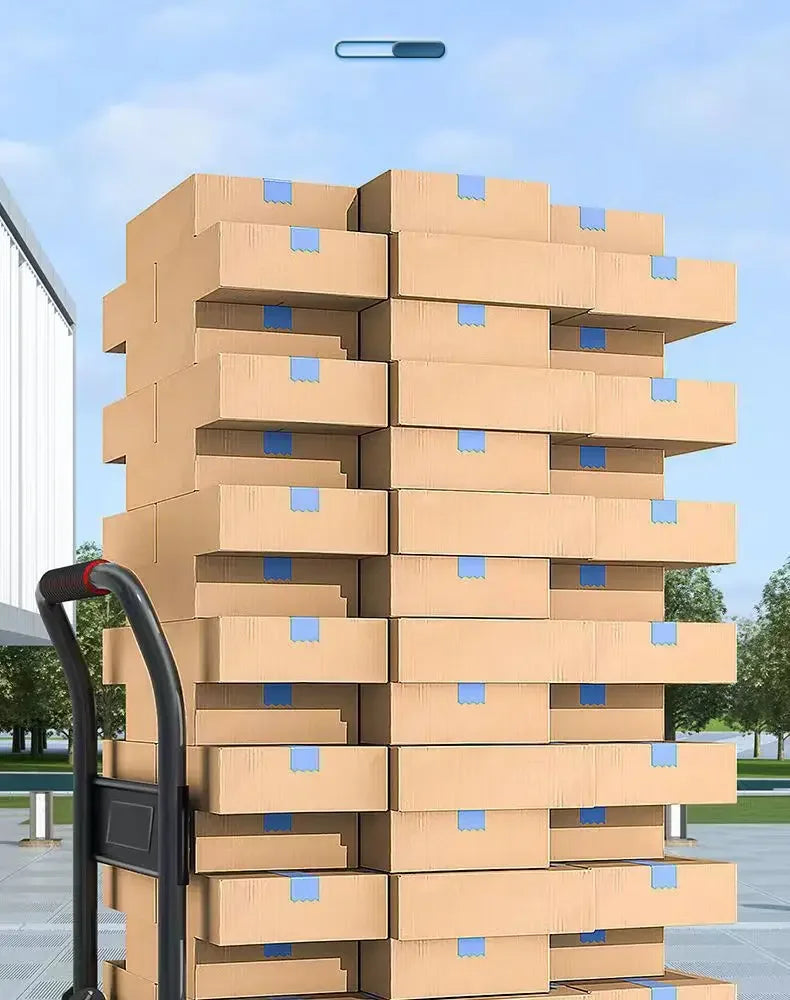 trolley pulling goods four-wheeled flatbed cart pushing goods truck folding trolley express trailer