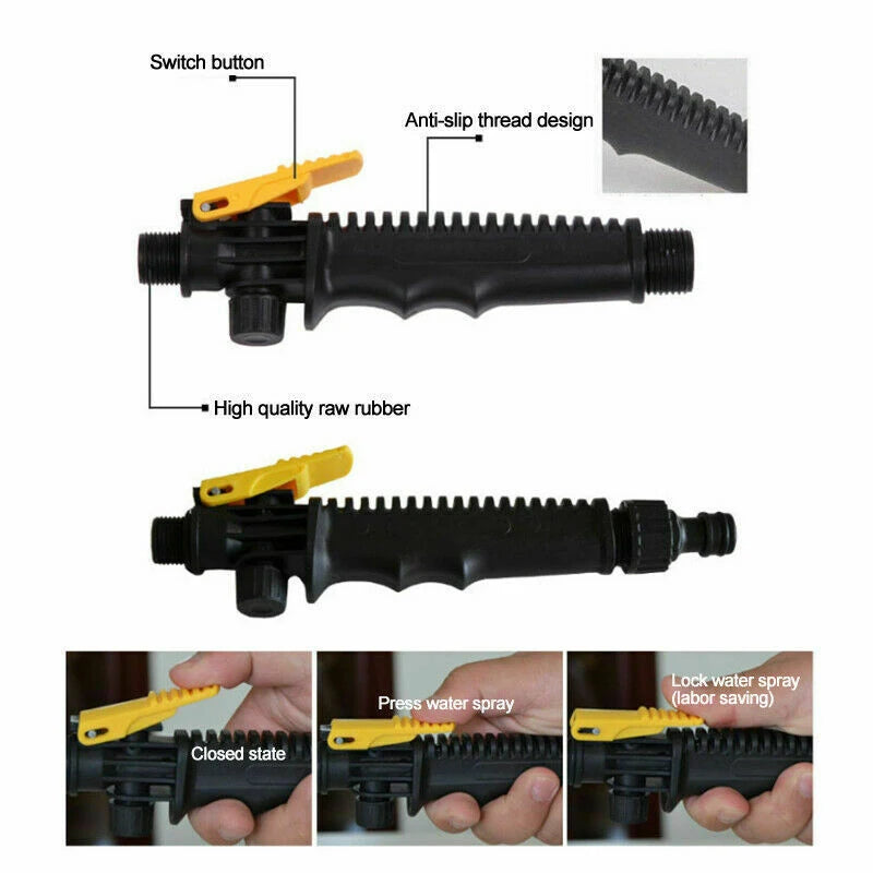 1PC Adjustable Atomization Seedling Cultivation, Flower Watering, Watering For Plants, Car Water Gun, High Pressure