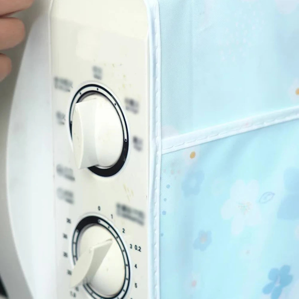 1PC Microwave Oven Dust Cover, Waterproof, Oil-Proof, For Household Use, Oven Cover