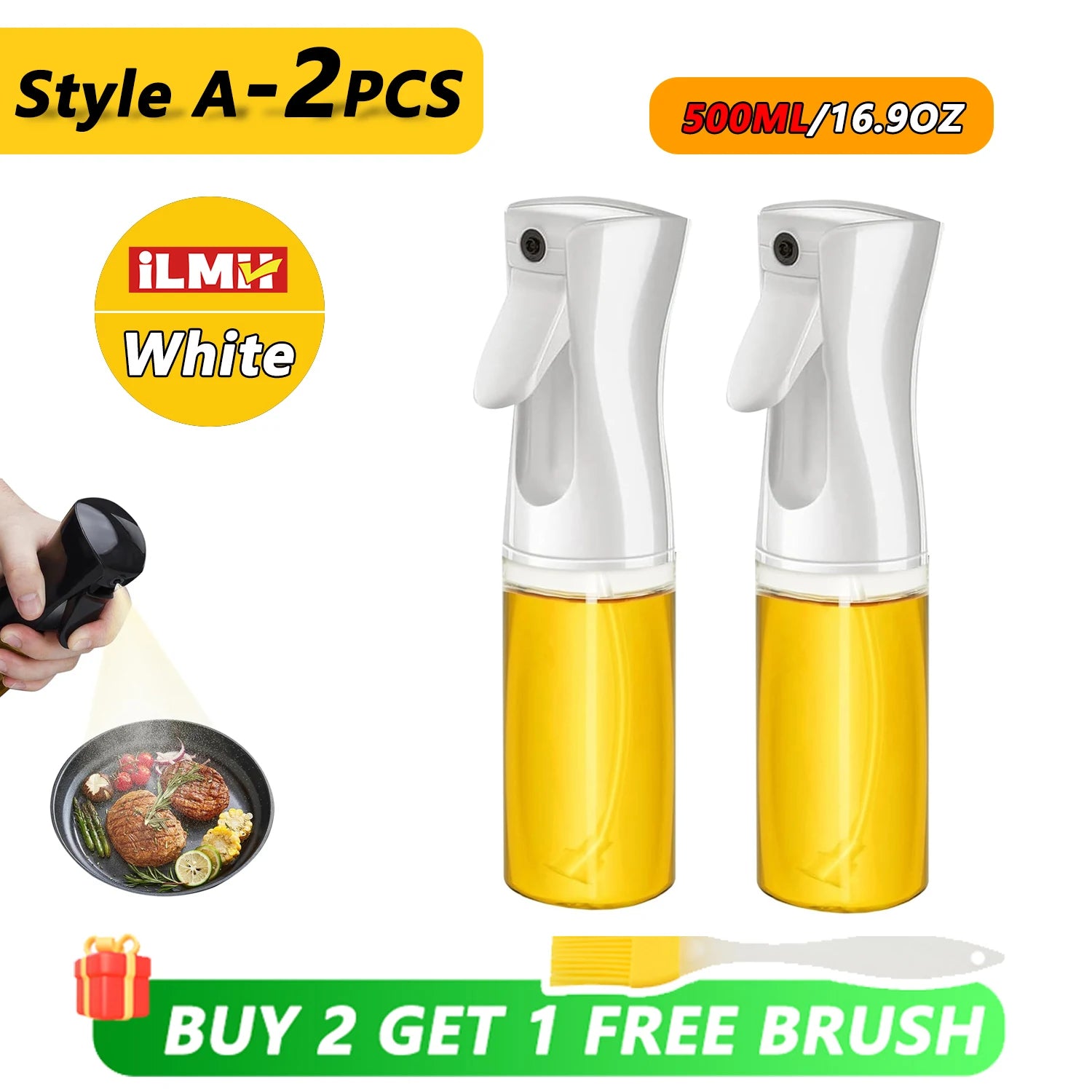 200/300/500ml Oil Spray olive oil spray Bottle Kitchen Cooking Dispenser Camping Baking Vinegar Soy Sauce Sprayer Containers