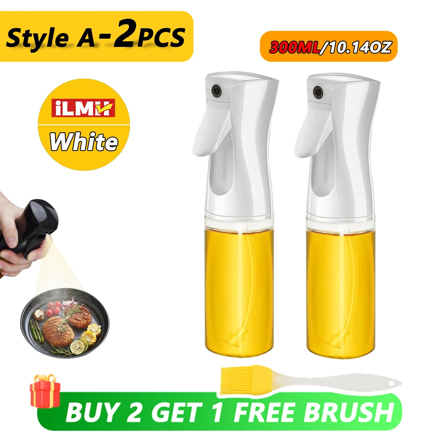 200/300/500ml Oil Spray olive oil spray Bottle Kitchen Cooking Dispenser Camping Baking Vinegar Soy Sauce Sprayer Containers