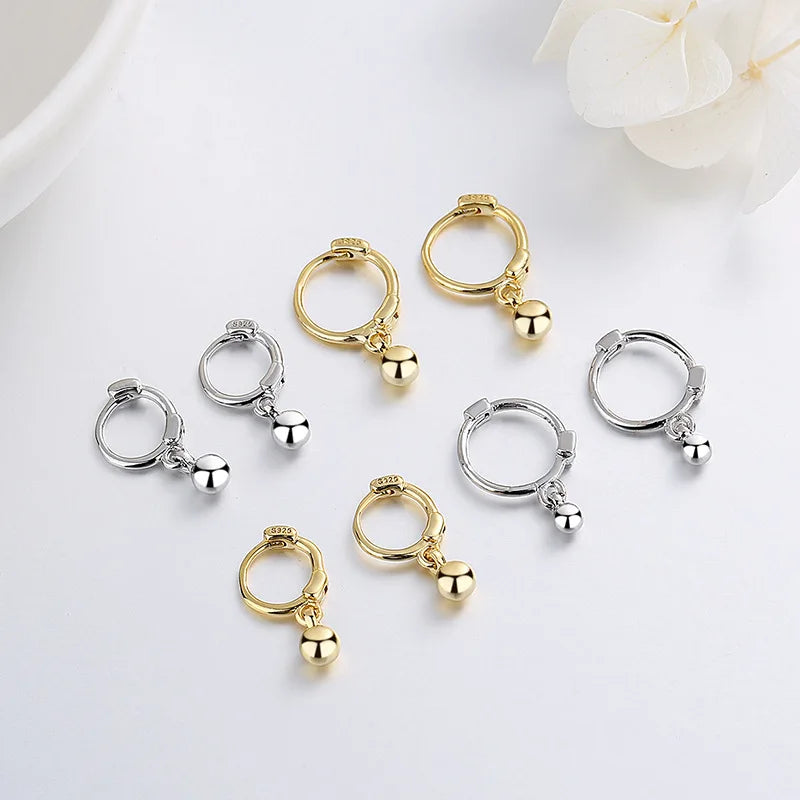 Titanium Pendant Hoop Earrings
