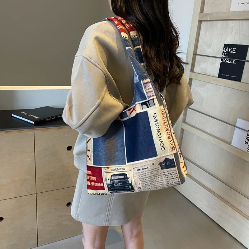 1Pcs fashionable Large Capacity Tote Bag fashion Commuting To Work Bucket Bag