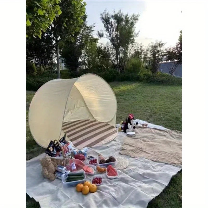Korean style outdoor folding convenient tent. Outdoor camping, one second quick opening,  spacesun shadingpicnic beach tent