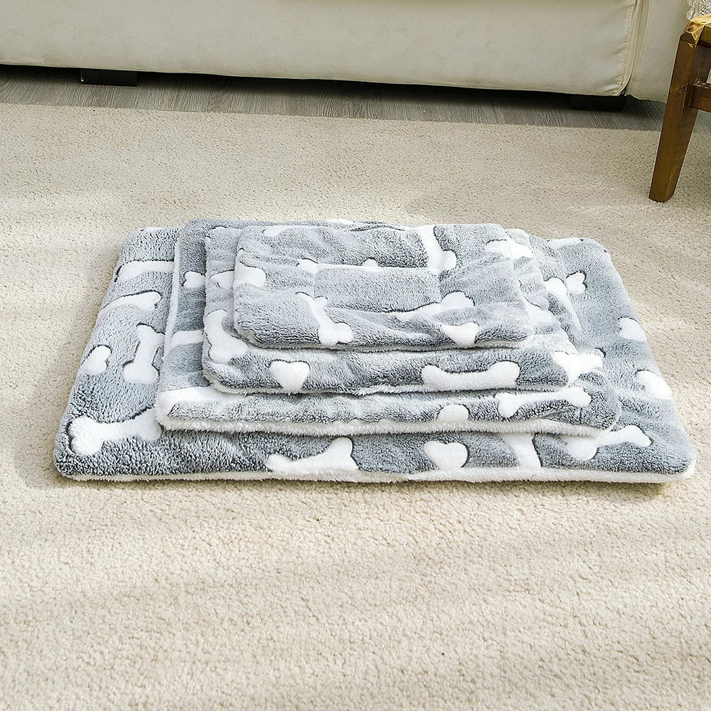 1PC Pet Mat Thickened Plush Kennel Large Dog Small And Medium Dog Pet Cushion Spring And Summer Cat Litter Pet Mattress