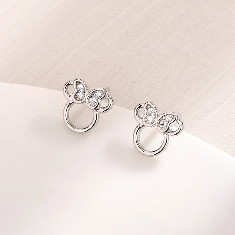 Small Flower Deer Stud Earrings