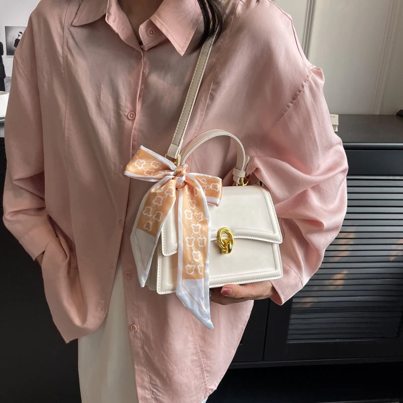 1 Piece of Pure Color Handheld Small Square Bag, Versatile One-Shoulder Cross-Body Bag for Women That Can Hold Mobile Phones