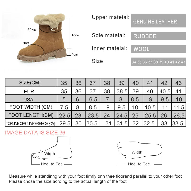 AIYUQI Women Snow Boots