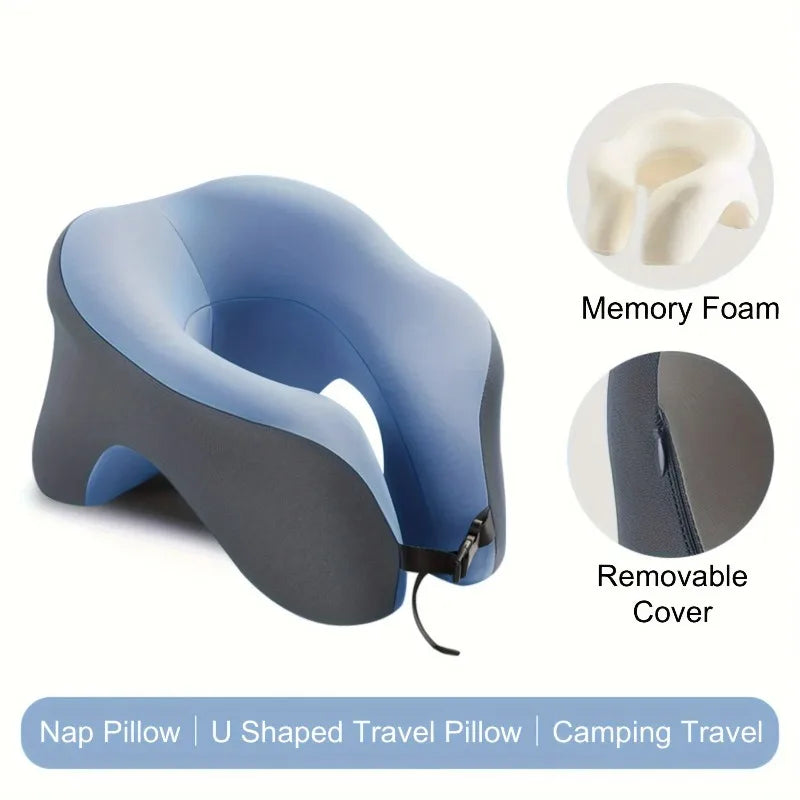 1pc Multi-functional U-shaped Pillow, Nap Pillow, Head And Neck Protector, Travel Airplane U-shaped Pillow