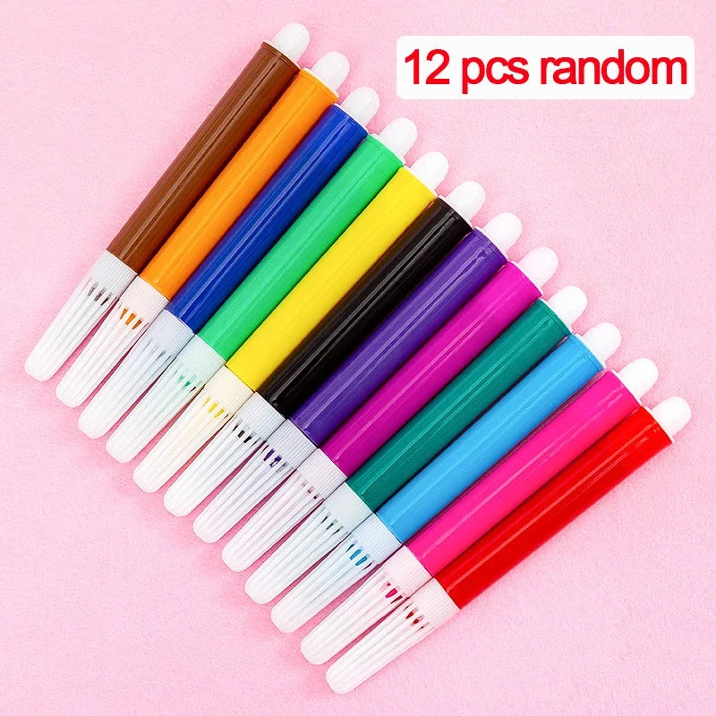 1-10pcs Sets DIY Graffiti Bag with Markers Handmade Painting Non-Woven Bag for Children Arts Crafts Color Filling Drawing Toys