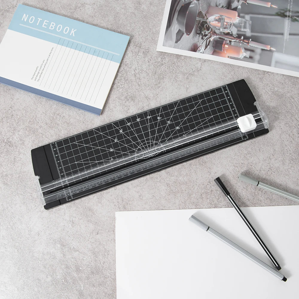 1PC A4 Paper Cutter Safety Protection And Side Ruler Scrapbooking Tool For Handmade Paper, Coupons, Labels
