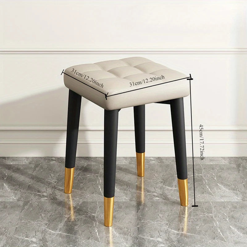 Makeup stool girls bedroom dresser chair simple makeup chair online celebrity soft bag dressing square stool
