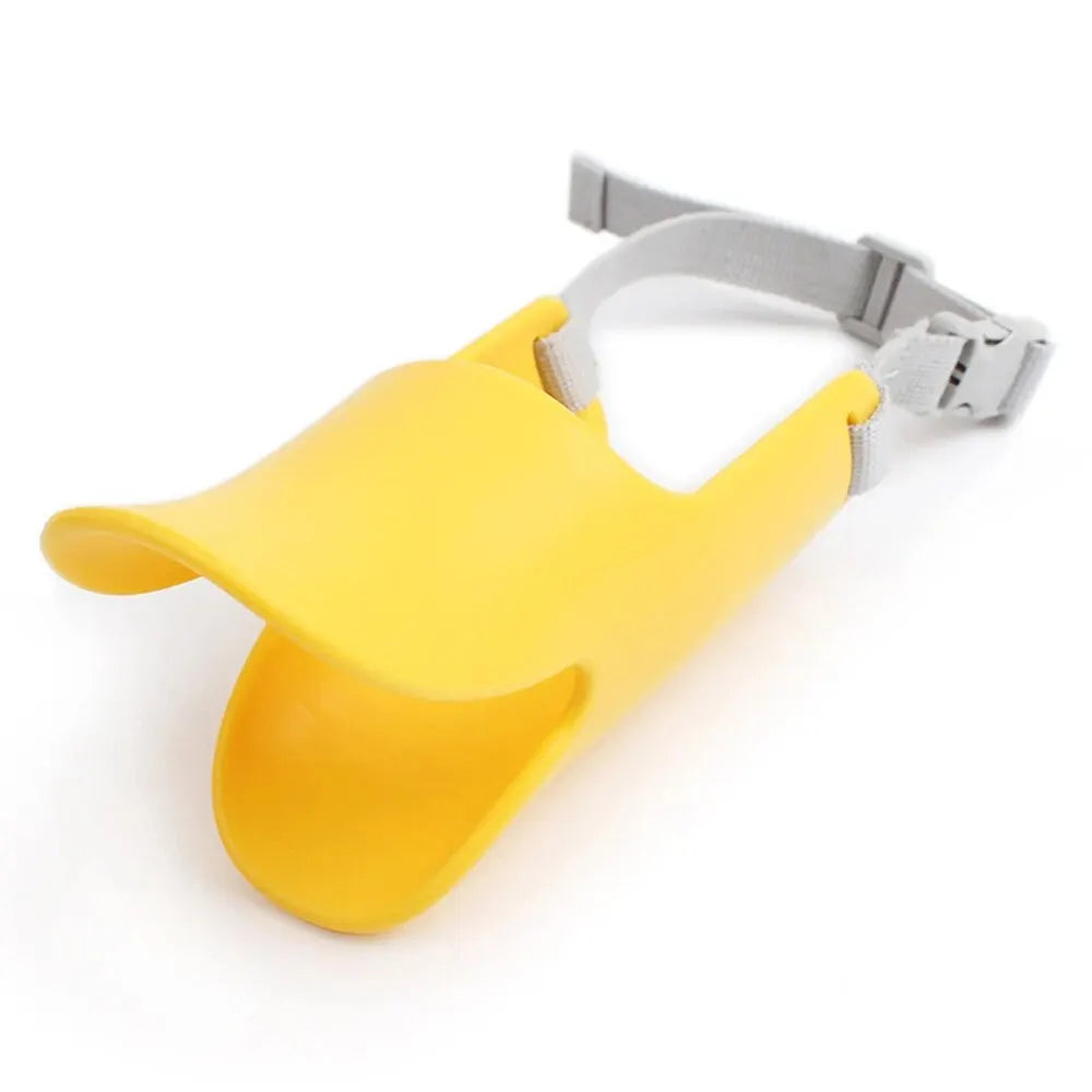1PC Pet Muzzle Silicone Anti-cute Duck Anti-bite Training Adjustable Ring Pet Muzzle (Small, Medium, Large)