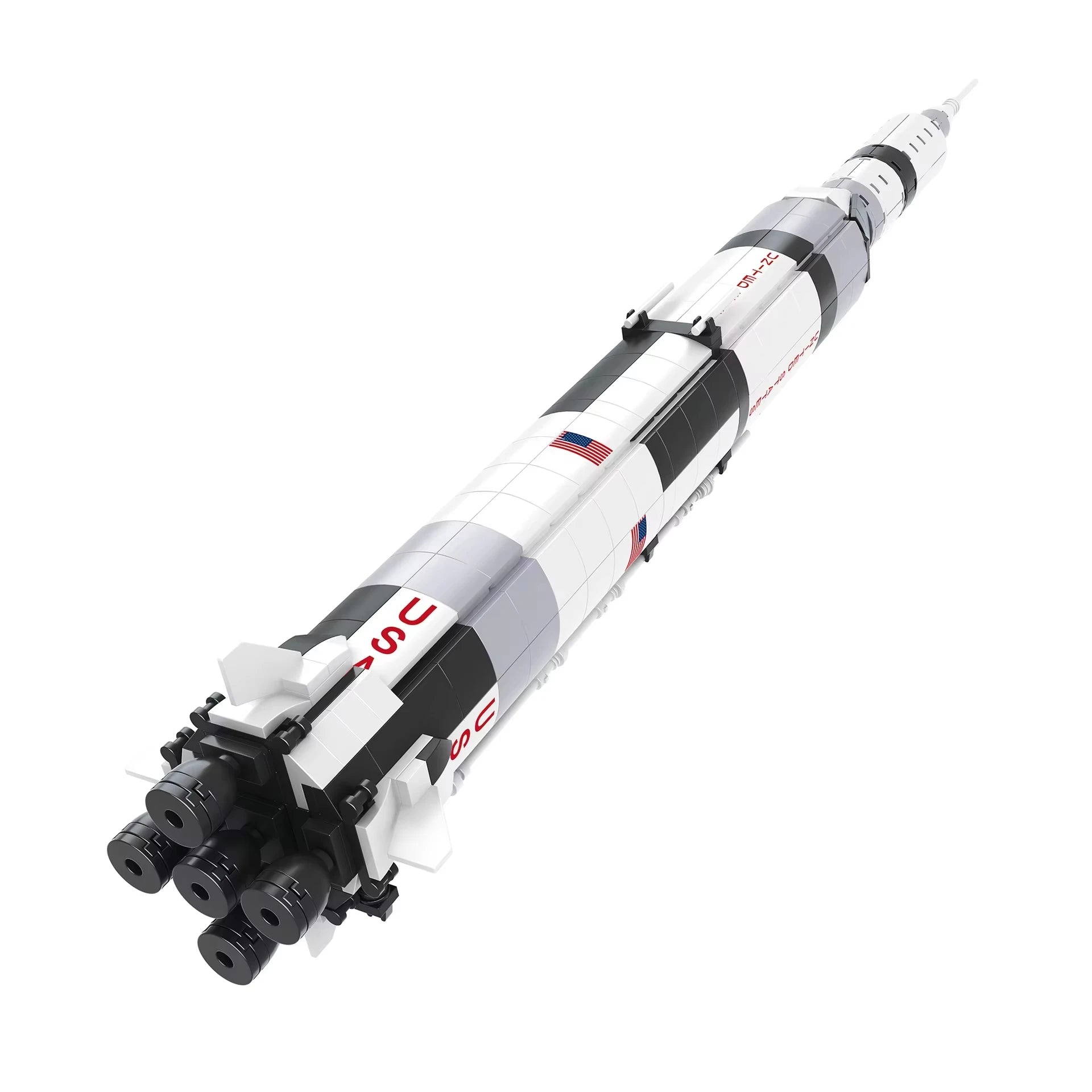 2025 New 602PCS 59cm NASA The Apollo Saturn V Space Exploration Rocket Bricks Kit Model,STEM Science Education Kid Diy Toy Gifts