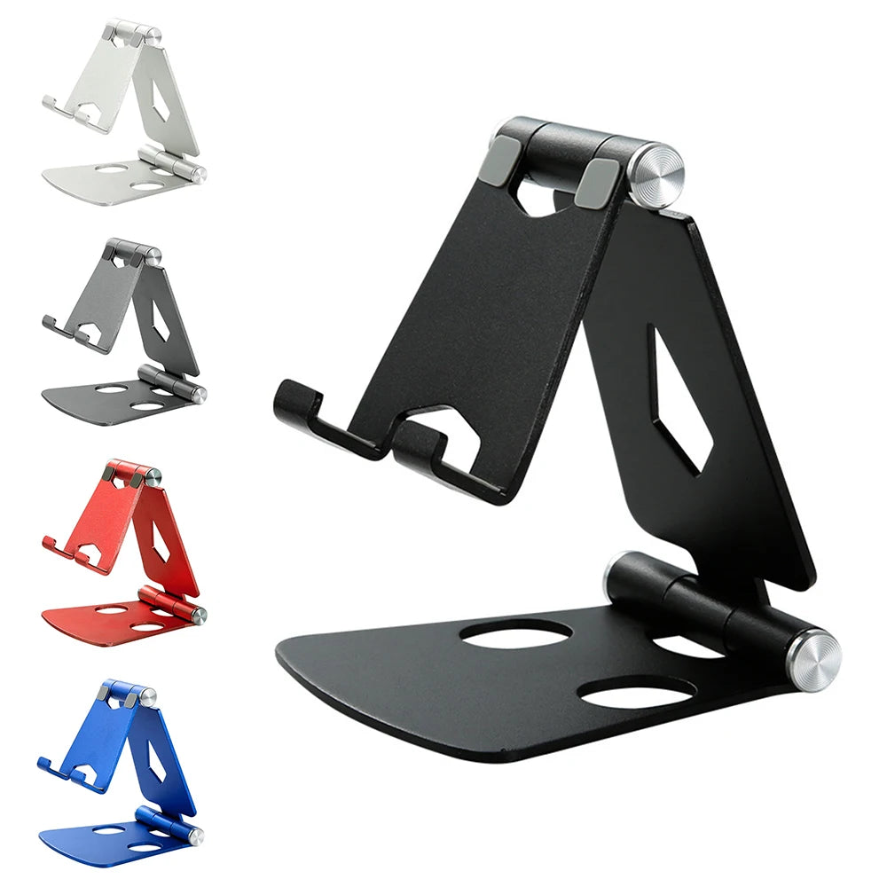 1PC Aluminum Mobile Phone Tablet Portable Adjustable Stand Desktop Folding Lazy Stand