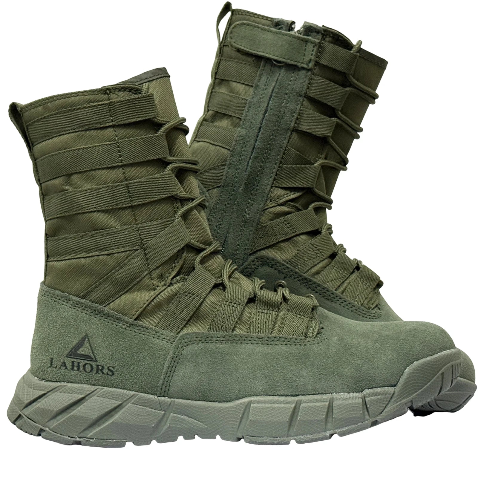 LAHORS Lightweight Suede Leather Tactical Combat Boots