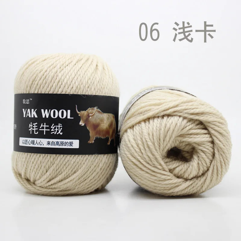 100g Yak wool 3-strand wool thread hand-woven medium and thick sweater jacket crocheted scarf wool