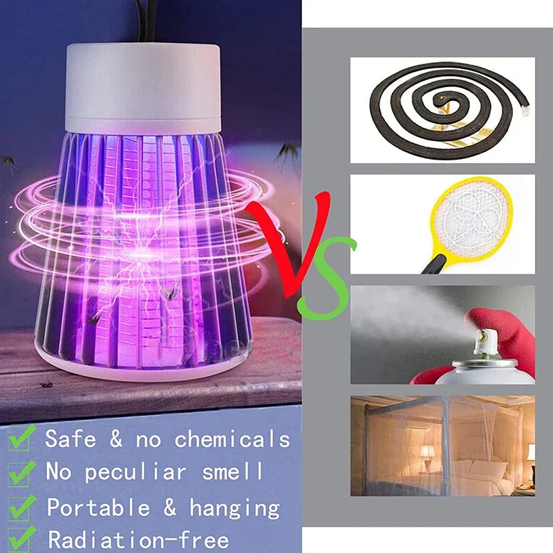 1PC Indoor And Outdoor Mosquito Uv Usb Charging Trap Camping Travel Charging Treasure Plug Can Be Carried